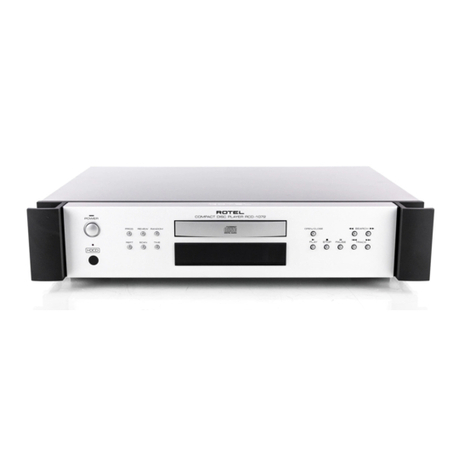 Rotel RCD-1072 User manual Rotel RCD-1072 User manual