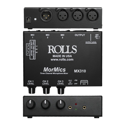 Rolls MX310 MorMic User manual