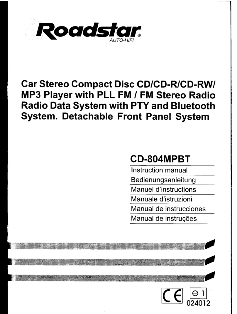 Roadstar CD-804MPBT instruction manual