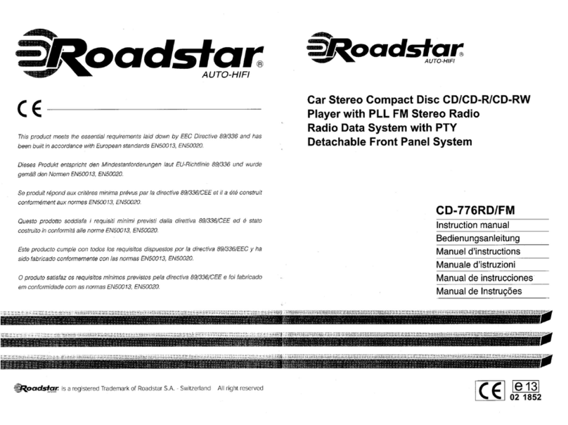 Roadstar CD-776RD/FM Manuel d'instructions