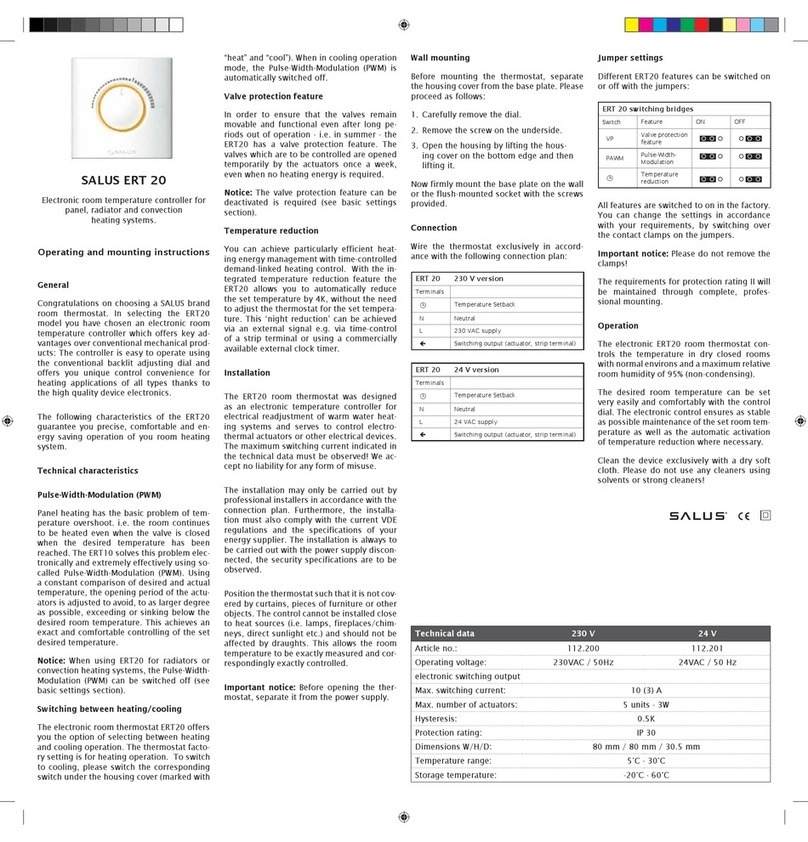 Salus ERT20 Service manual