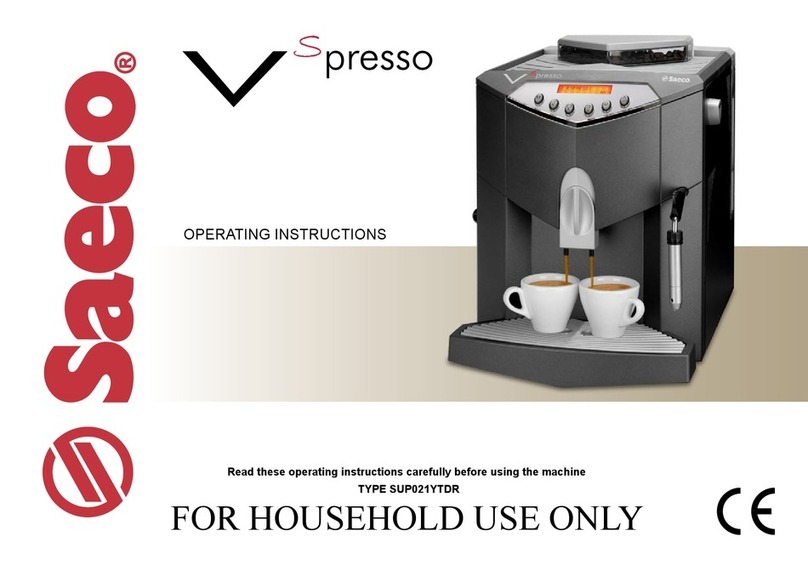 Saeco V'spresso operating instructions