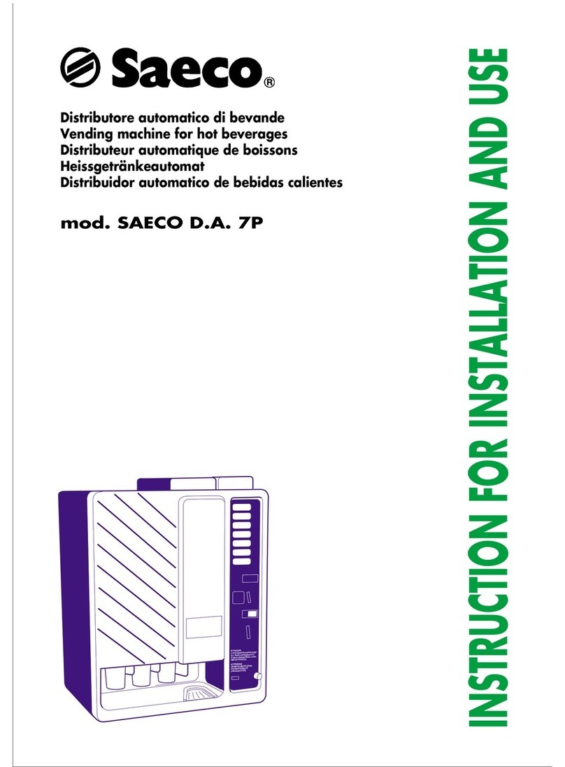 Saeco D.A. 7P Instructions for installation and use