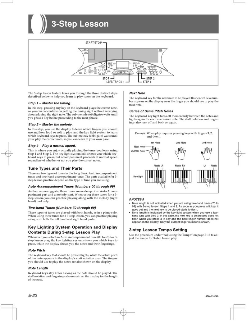 Casio LK-50 User manual