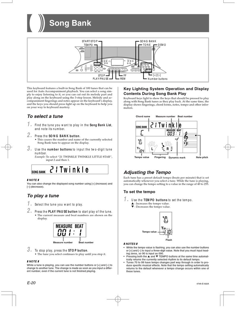 Casio LK-50 User manual