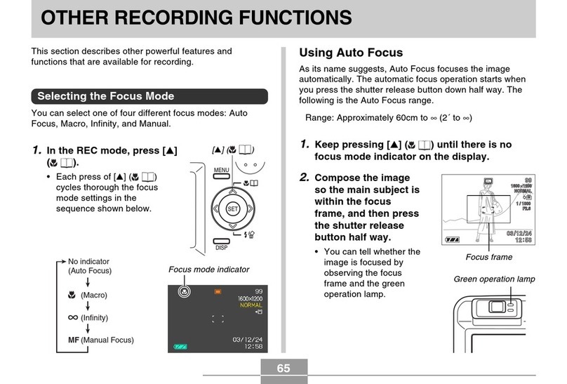 Casio QV-R40 Recording guide