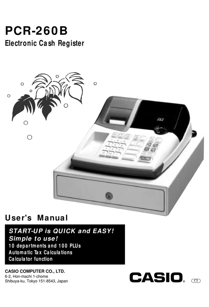Casio PCR-260B User manual