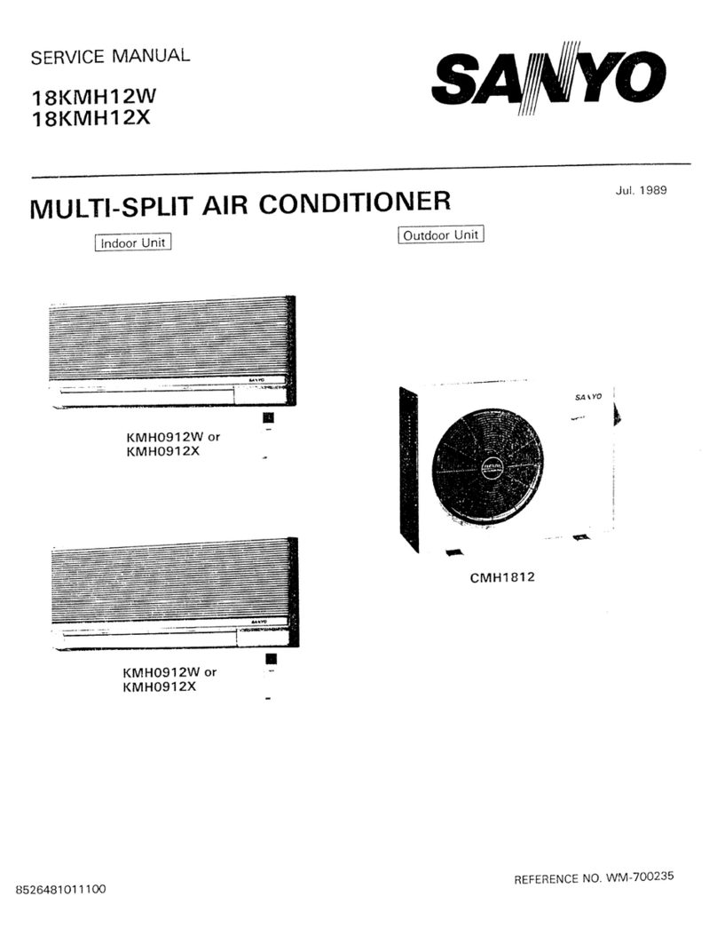 Sanyo 18KMH12W User manual