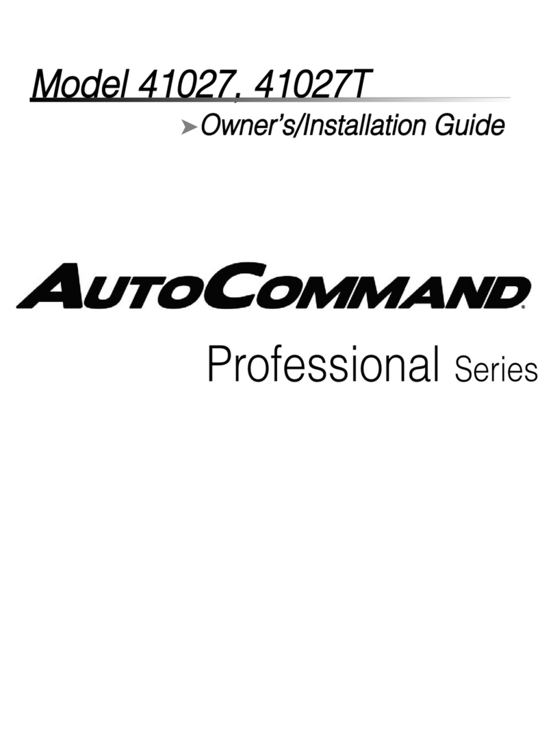 Directed Electronics AutoCommand 41027T Quick start guide
