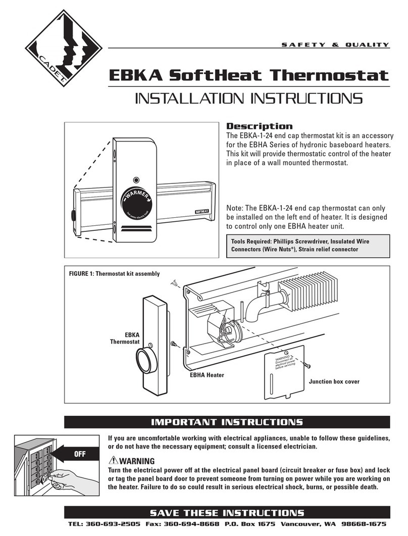 Cadet EBKA-1-24 installation instructions