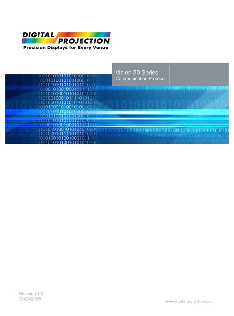 Digital Projection Vision 30 Series User manual