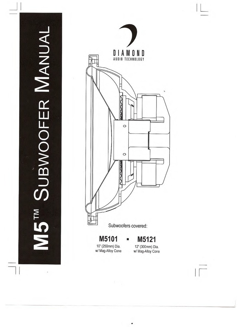 Diamond Audio Technology M5101 owner's manual