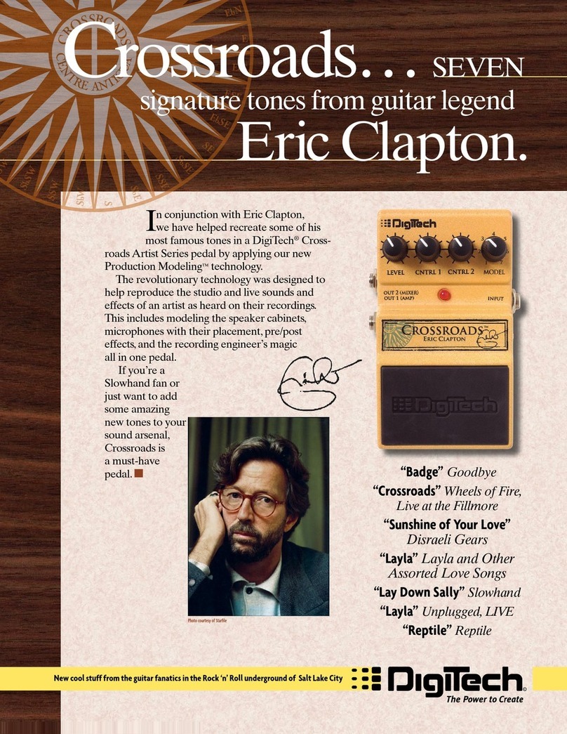 digi-tech Crossroads Eric Clapton User manual digi-tech Crossroads Eric Clapton User manual