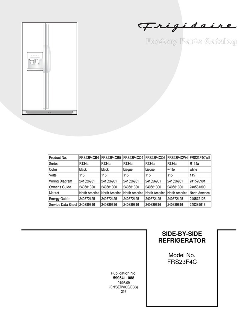 Frigidaire FRS23F4C Factory parts catalog