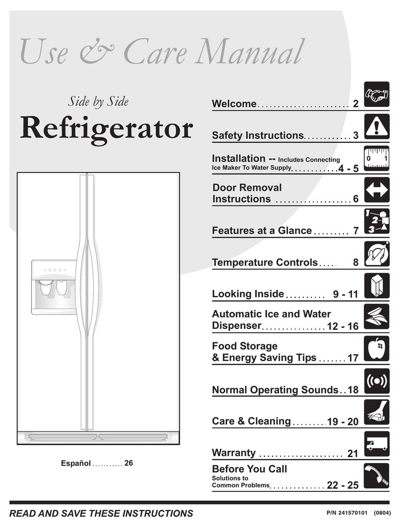 Frigidaire FRS23F4DB2 Use & care manual
