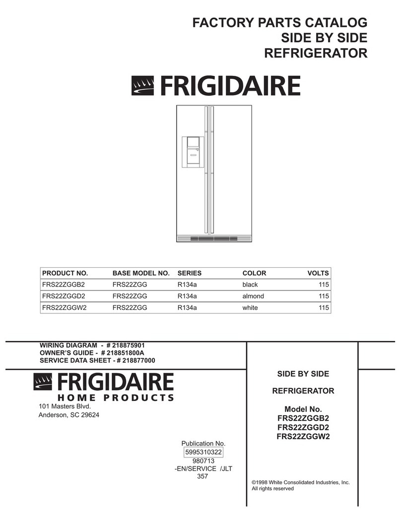 Frigidaire FRS22ZGGB2 parts catalog