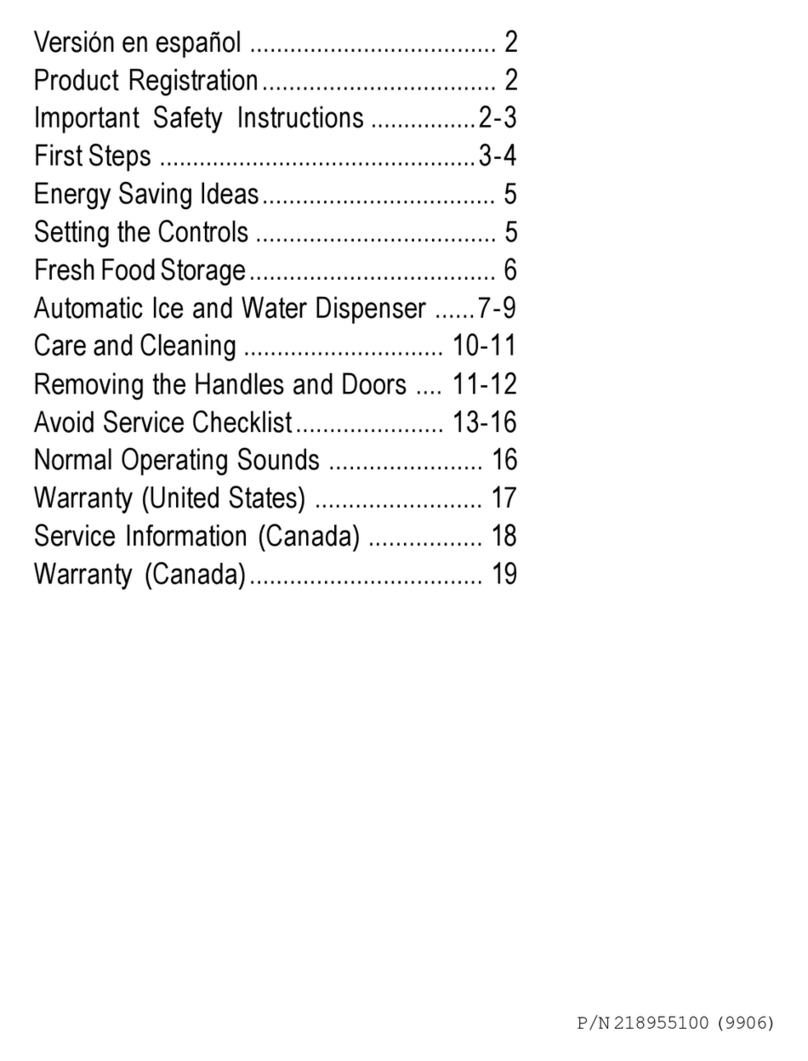 Frigidaire FRS20ZRGB6 User manual