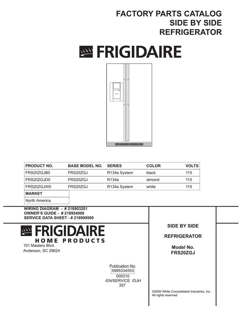 Frigidaire FRS20ZGJ User manual Frigidaire FRS20ZGJ User manual