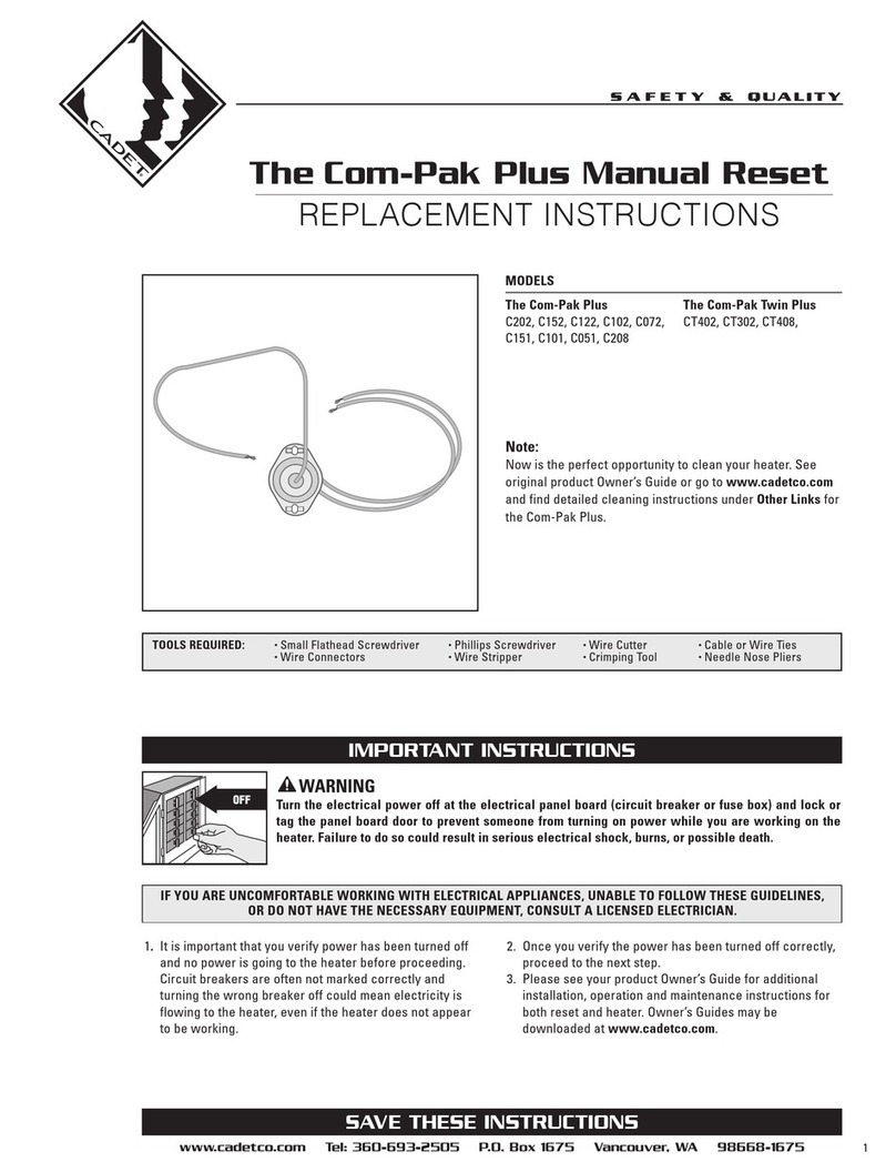 Cadet The Com-Pak Plus C202  reset Guide