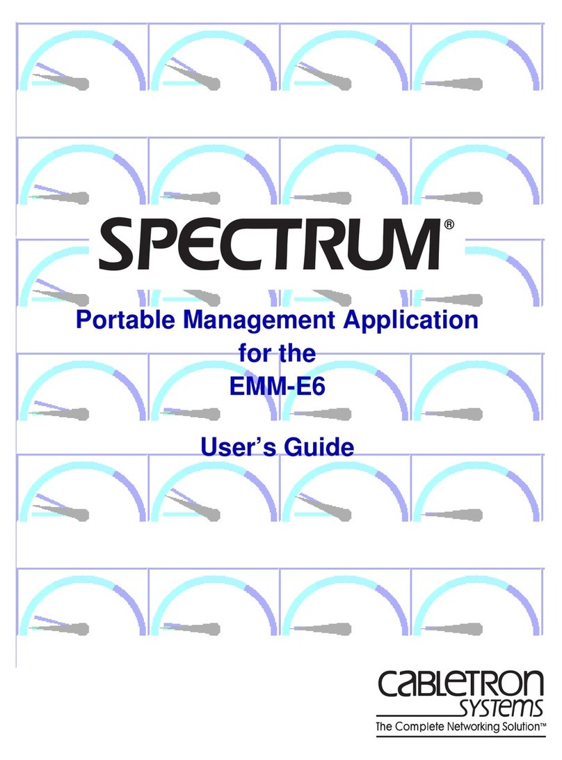Cabletron Systems Spectrum EMM-E6 User manual