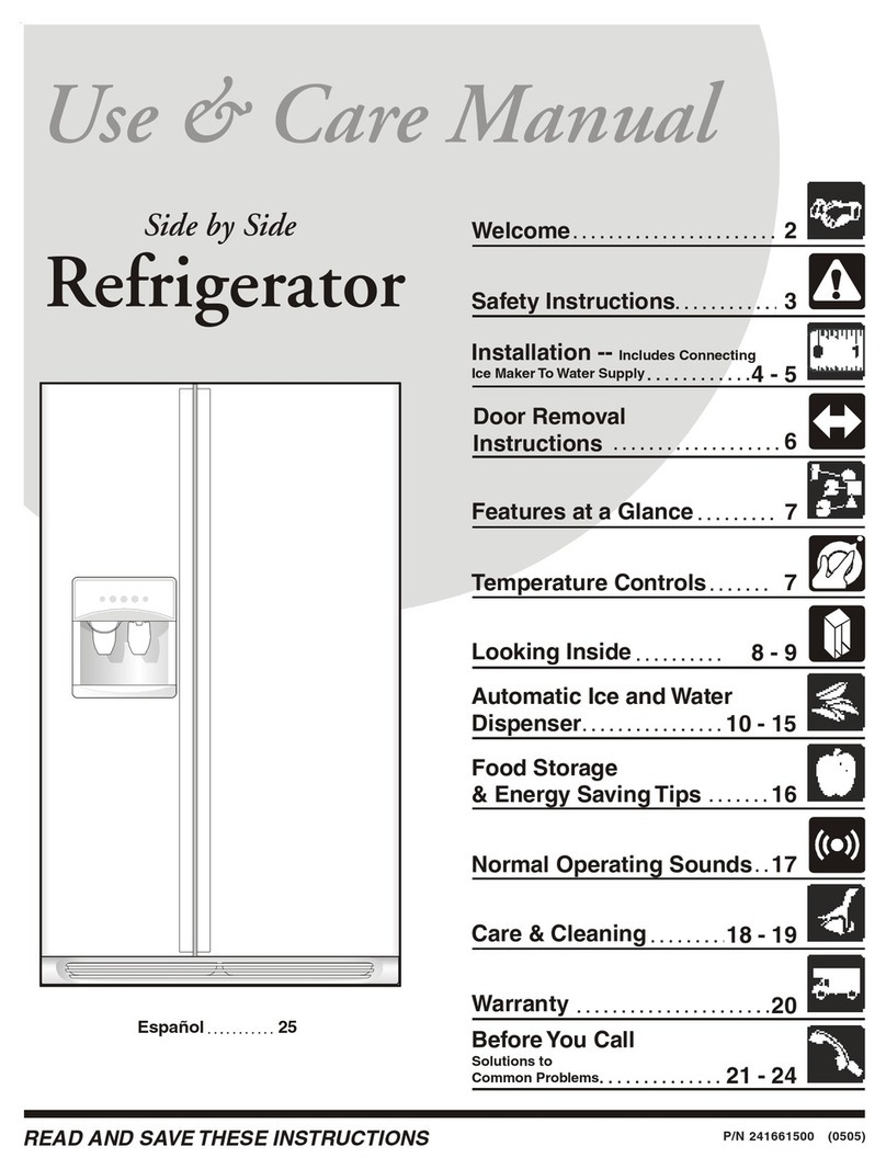 Frigidaire FRS23KF5D Use & care manual