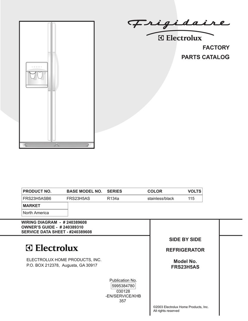 Frigidaire FRS23H5AS User manual Frigidaire FRS23H5AS User manual