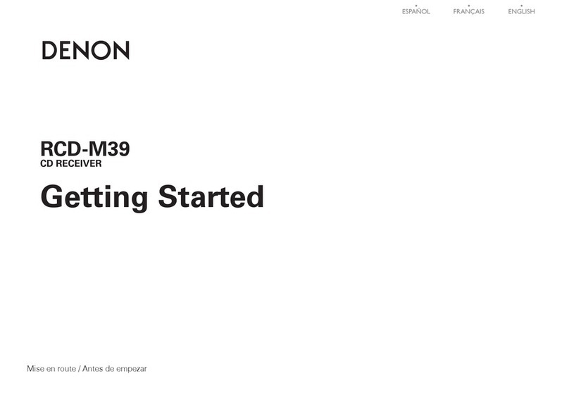 Denon RCD-M39 Getting started guide