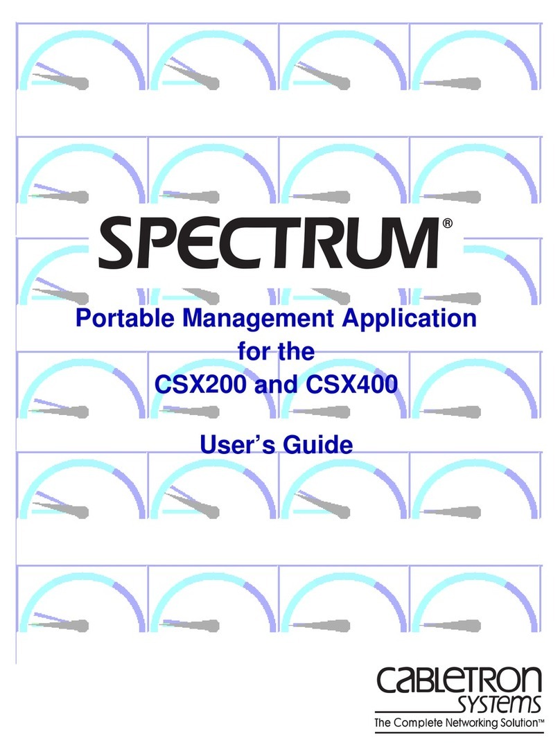 Cabletron Systems CSX200 CyberSWITCH User manual