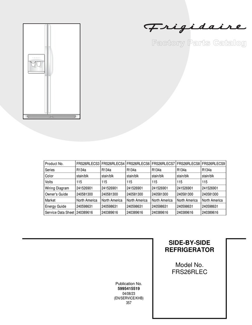 Frigidaire FRS26RLEC Factory parts catalog