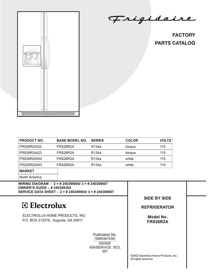 Frigidaire FRS26R2A parts catalog