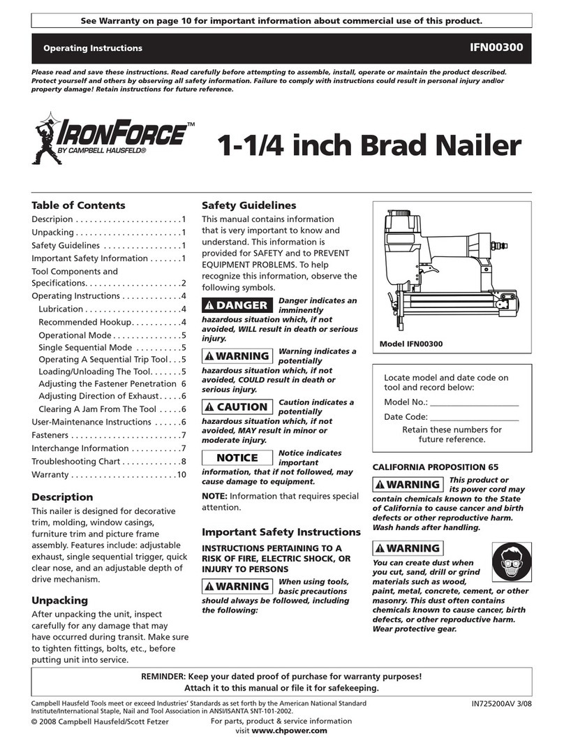 Campbell Hausfeld IronForce IFN00300 User manual