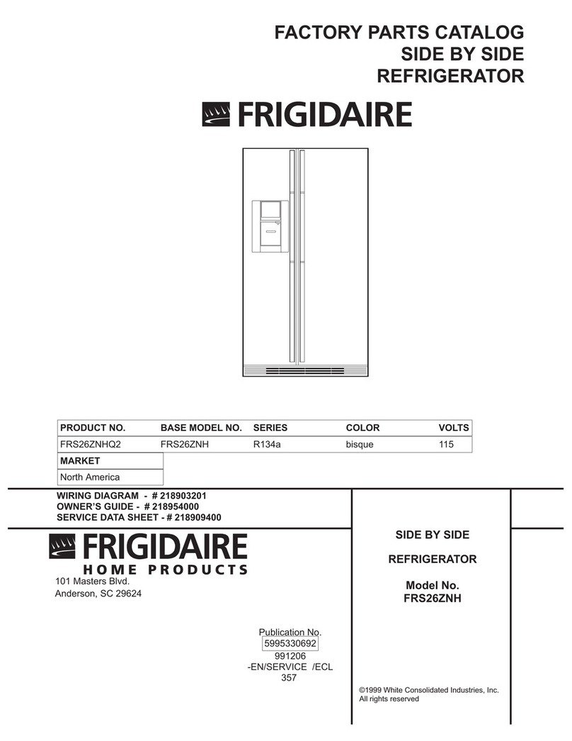 Frigidaire FRS26ZNH User manual Frigidaire FRS26ZNH User manual