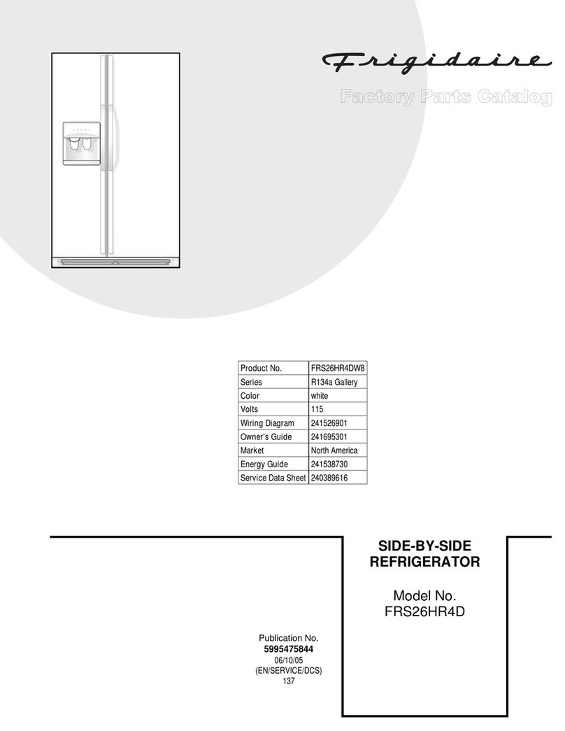 Frigidaire FRS26HR4D User manual Frigidaire FRS26HR4D User manual