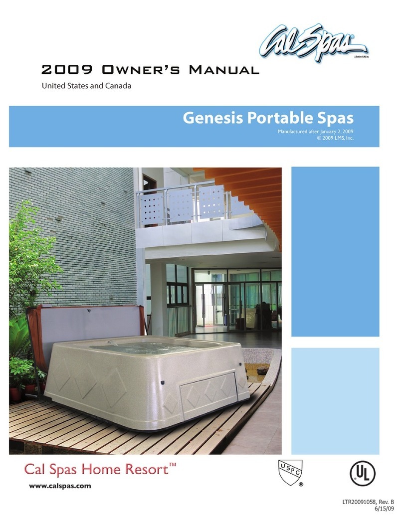 Calspas LTR20091058 owner's manual
