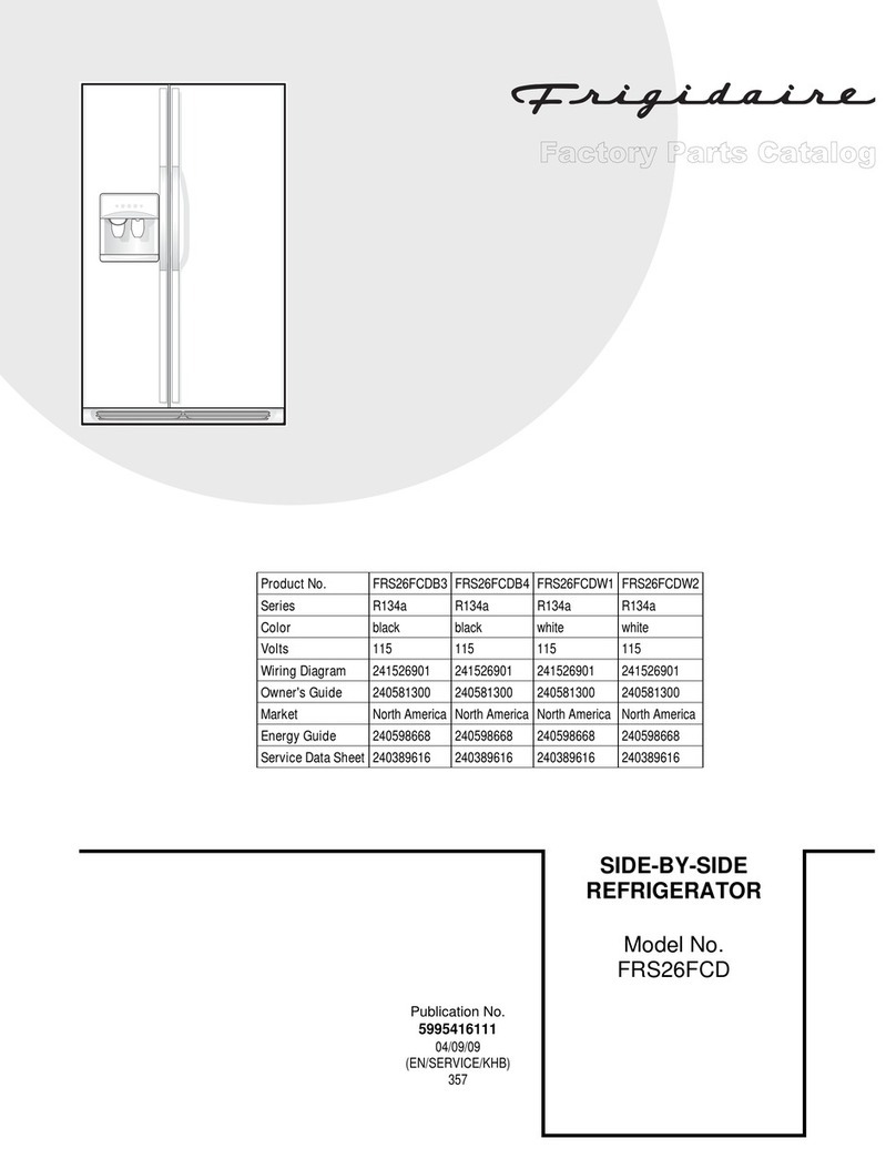 Frigidaire FRS26FCD User manual
