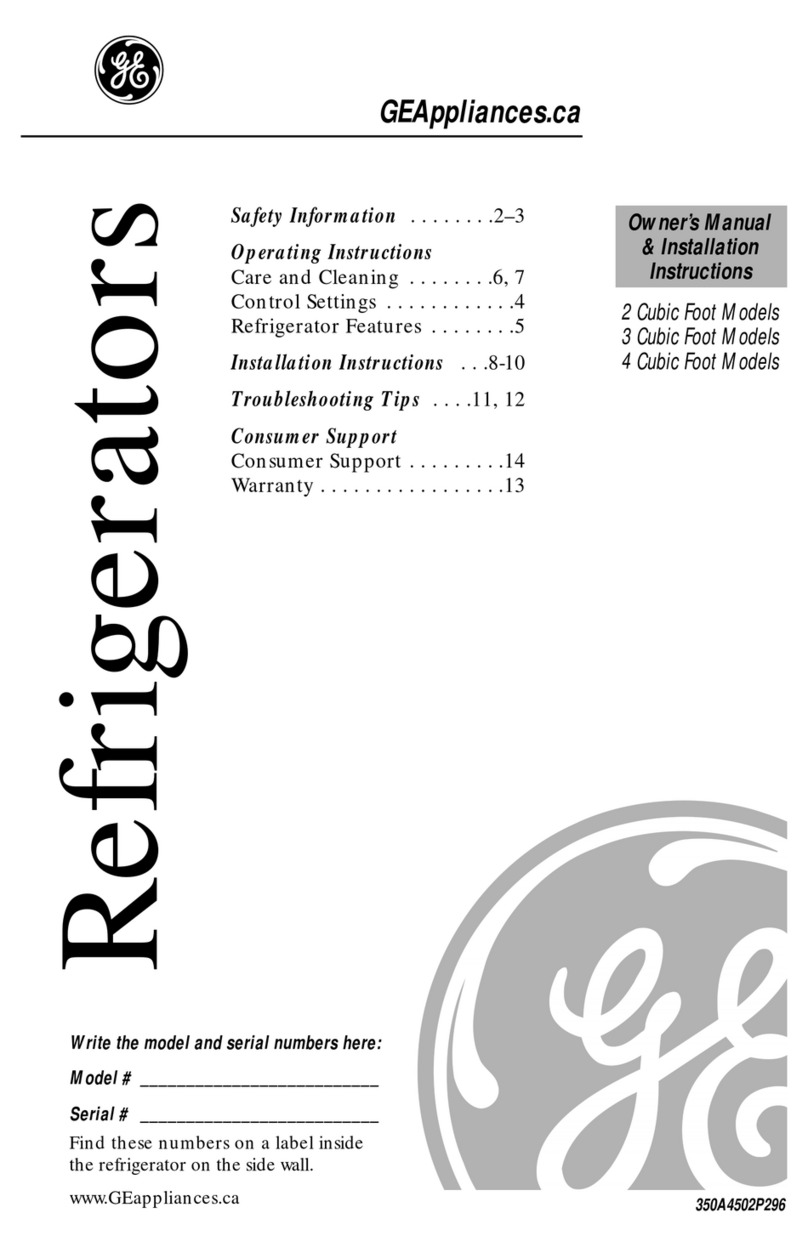 GE 2 Cubic Foot Series Original instructions