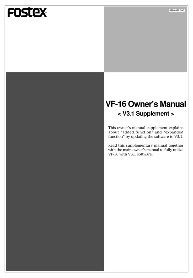 Fostex VF-16 User manual