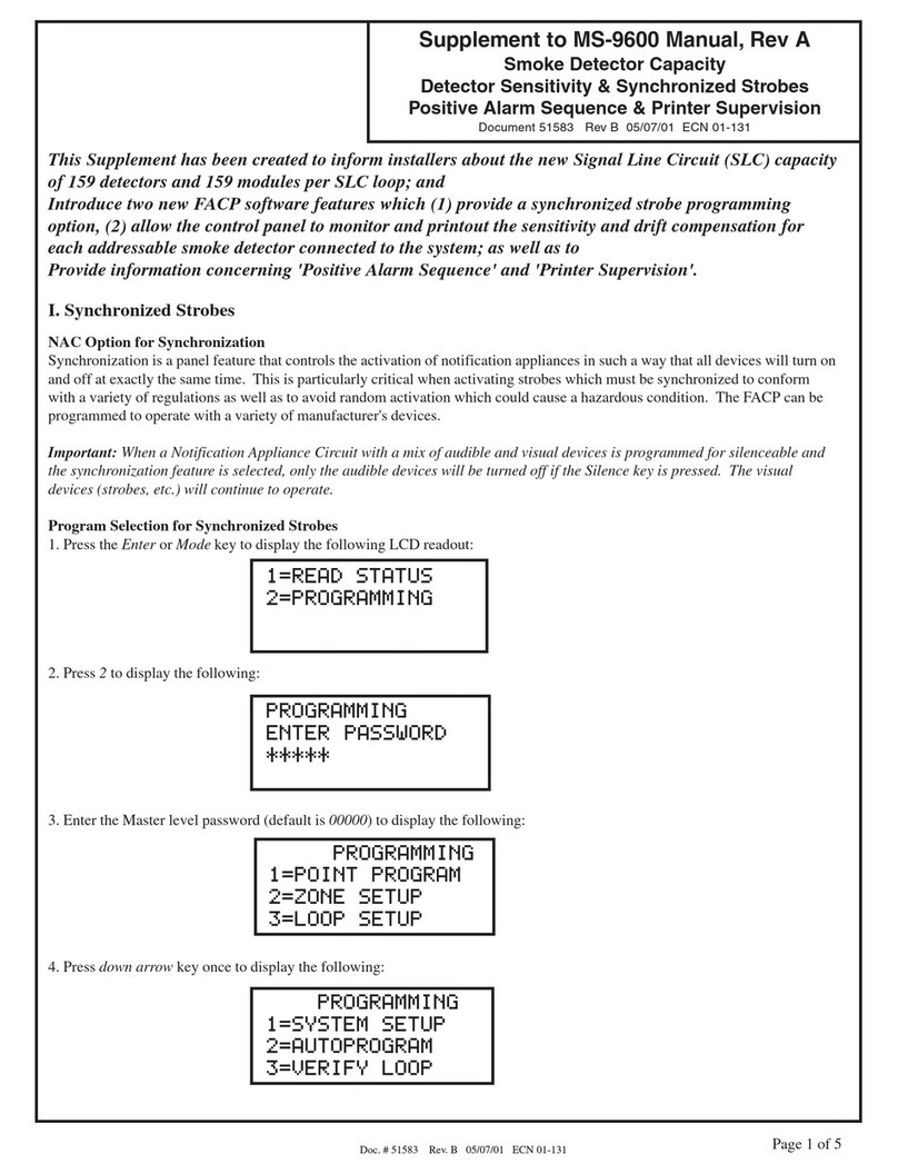 Fire-Lite MS-9600 Owner's manual