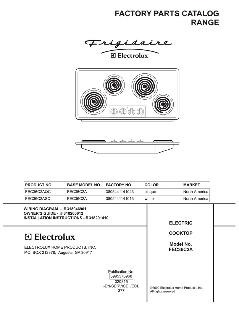 Frigidaire FEC36C2AQC Factory parts catalog