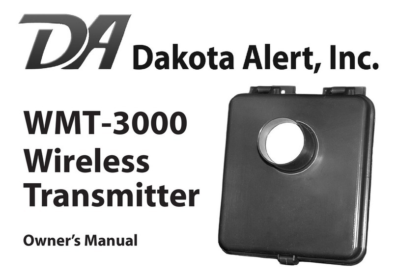Dakota Alert WMT-3000 owner's manual