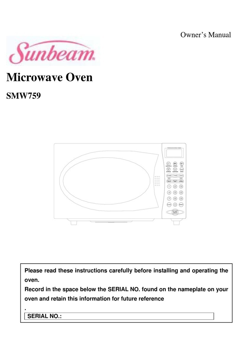 Sunbeam SMW759 User manual
