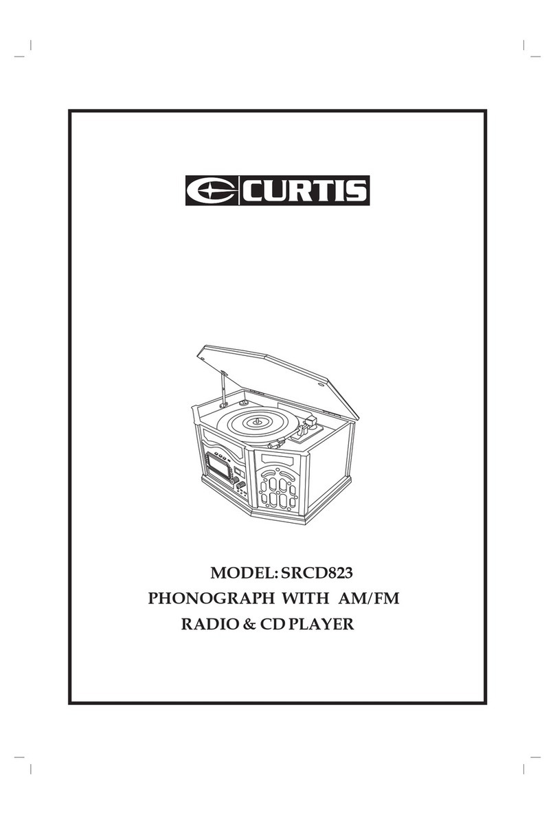 Curtis SRCD 823 User manual