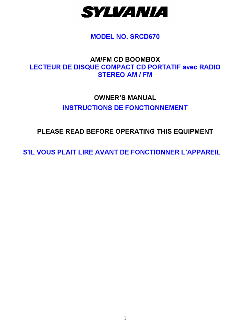 Sylvania SRCD670 User manual