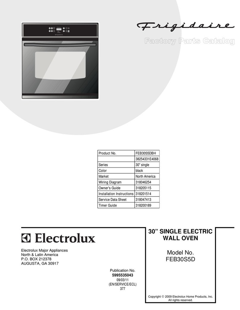 Frigidaire FEB30S5D User manual