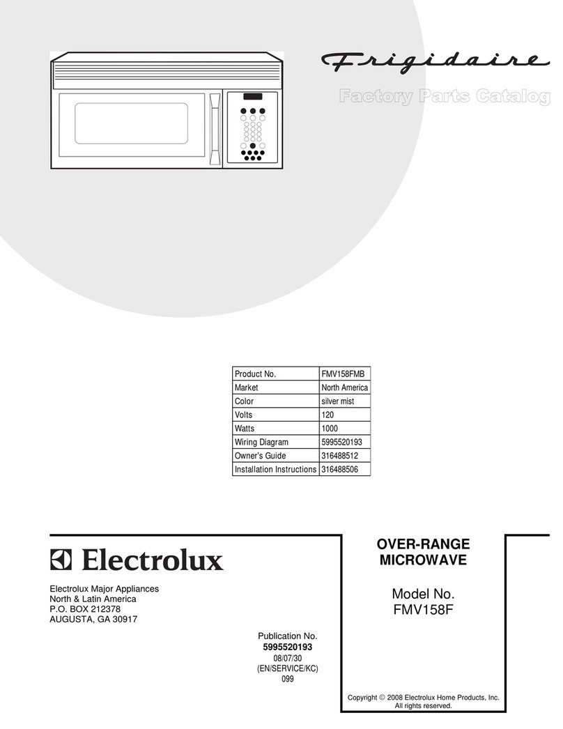 Frigidaire FMV158F parts catalog