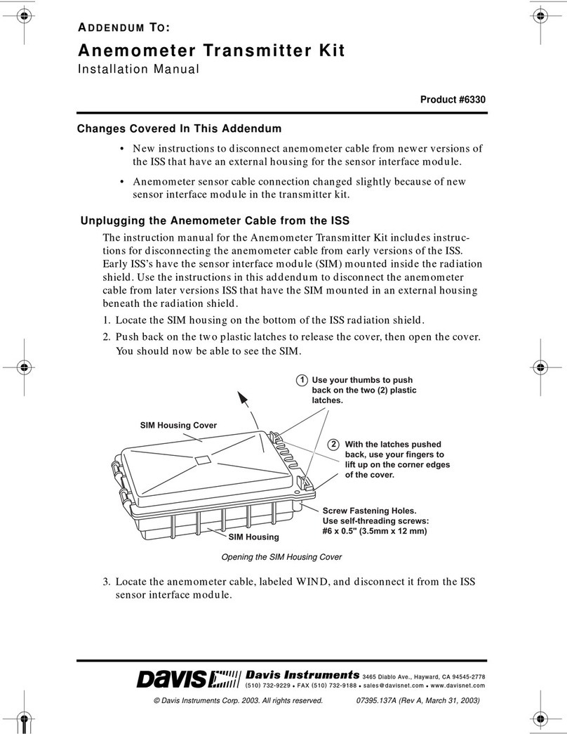 DAVIS 6330 installation manual