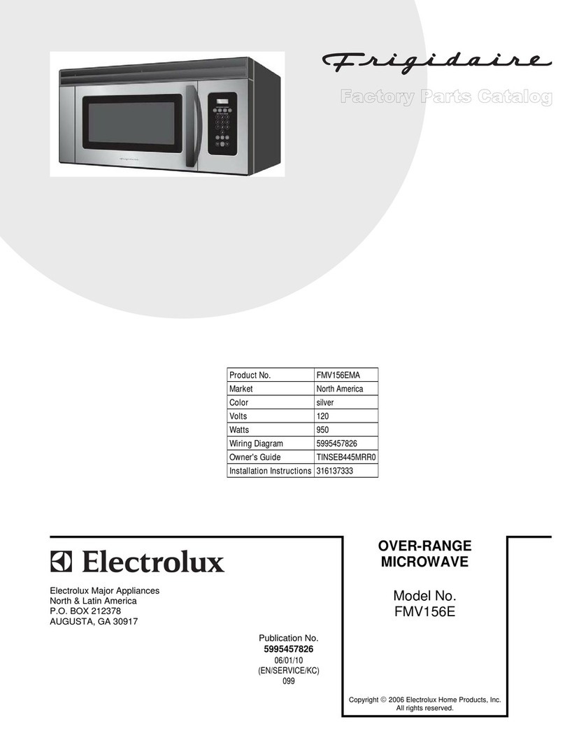 Frigidaire FMV156E parts catalog