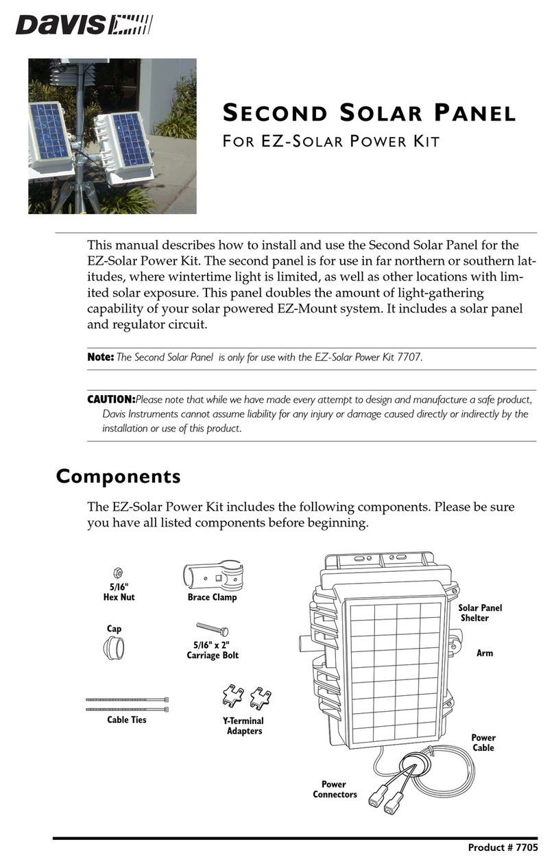 DAVIS EZ-Mount Solar Power Kit installation manual