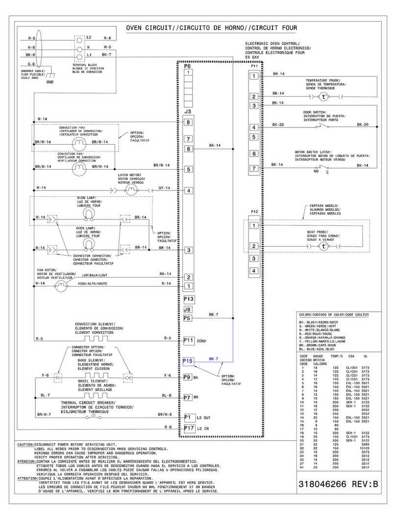 Frigidaire Professional FPEW3085K F Wiring diagram