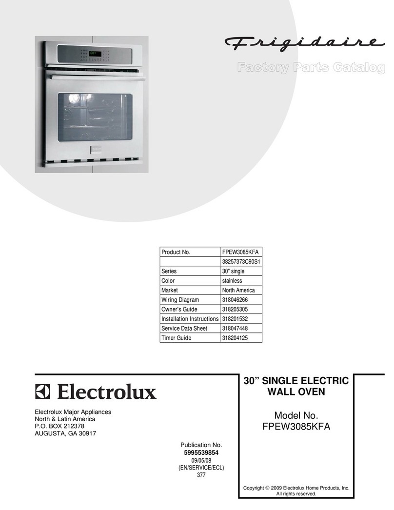 Frigidaire FPEW3085KFA Control Instruction Manual Frigidaire FPEW3085KFA Control Instruction Manual